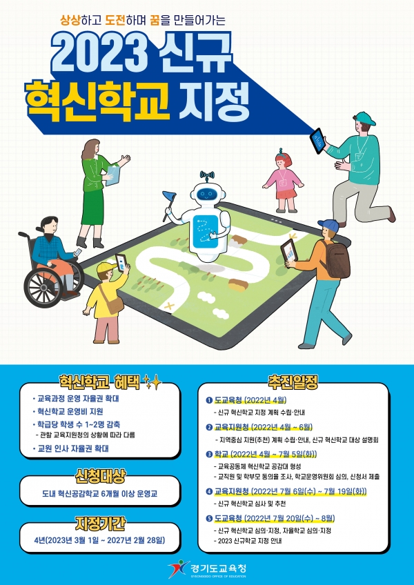 2023년도 신규 혁신학교 지정 계획 발표 포스터 1