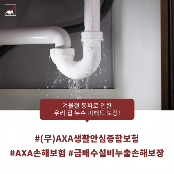 누수 피해 보상이 가능한 생활 안심 종합보험[사진제공=AXA손해보험]