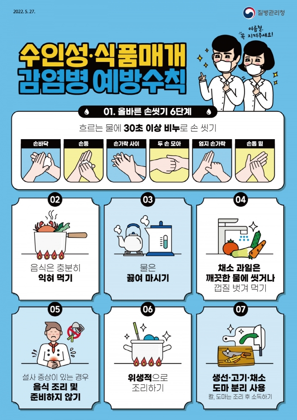 수인성·식품매개 감염병 예방수칙 홍보문(사진=고양특례시)