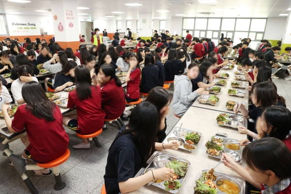 안양시 관내 고등학교 급식사진(사진=안양시)