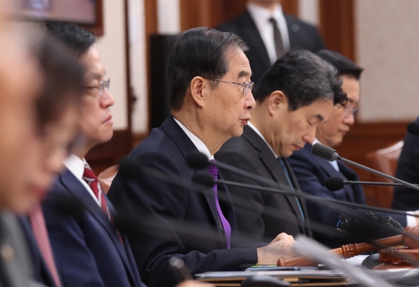 한덕수 국무총리가 12일 오전 서울 종로구 정부서울청사에서 열린 국무회의를 주재하며 발언하고 있다.2024.03.12/뉴스핌