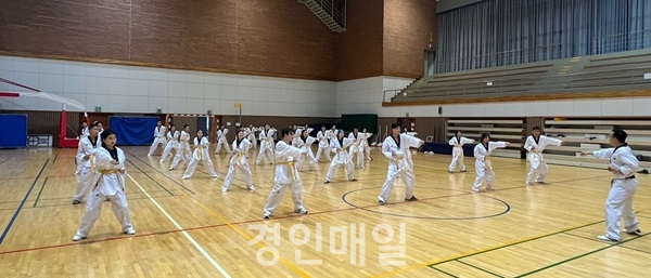 재외동포청이 개최한 ‘한국이해과정’중 태권도 수업 모습. 사진제공=재외동포청